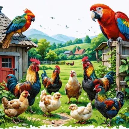 Živina i Egzotične Ptice: Koke i Papagaji